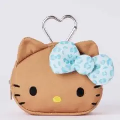 ひょう柄リボンが可愛い！日焼けした ハローキティのポーチチャーム
