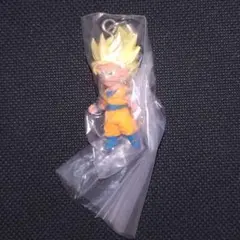 715 ドラゴンボールUDM キーホルダー 超サイヤ人孫悟空(初期、黒紐)