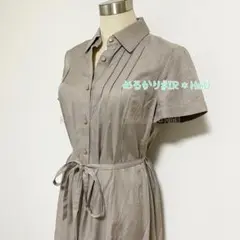 LAUTREAMONT カーキ 半袖シャツワンピース サイズ
