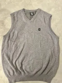⭐︎FJ Footjoy⭐︎Vネック ベスト メンズL グレー