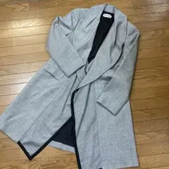 【美品】グレー系ウール混紡チェスターコート　40 日本製
