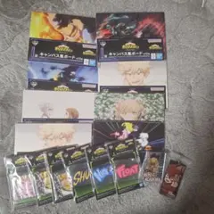 ヒロアカ 一番くじ 下位賞セット 幸せの上に キャンバスボード他