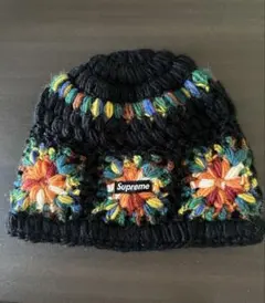 Supreme 花柄刺繍 ニット帽
