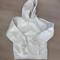 新品未使用 GU グレー フード付きパーカー 裏起毛