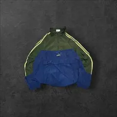 90s アディダス アノラック プルオーバー XL ドローコード 短丈 Y2K