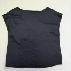 IENAイエナボートネックサテンフレンチスリーブブラウス