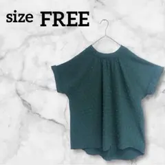 トップス 【L】半袖 緑 海外古着