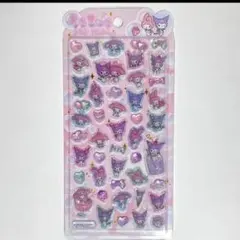 【正規品】サンリオうるちゅるポップシール　クロミ　マミメロ