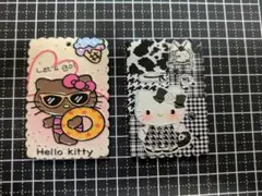 アクリルパーツ プラパーツ2個1セット80円 じゃらじゃらキーホルダー