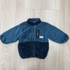 BREEZE フリースジャケット　アウター　もこもこ 青　90cm