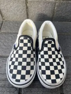 VANS キッズ スリッポン チェック　16.5cm キッズスニーカー