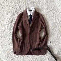 <美品>LARDINI ボルドー ウール ニット ジャケット サイズS相当 hqdefault.jpg