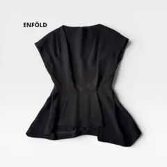 ENFOLD PEジョーゼットノーカラーAラインブラウス 38 - メルカリ