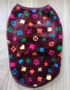 VERY カラフルフリース犬用服✫茶系