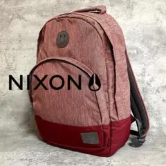 ✨美品✨ NIXON ニクソン バックパック リュック 赤 杢レッド PC収納のサムネイル