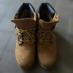 【ティンバーランド】ベージュレザー ワークブーツ ハイカット