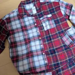 新品タグ付き未使用★GAPKIDSギャップチェック柄 パジャマ上下セット150のサムネイル