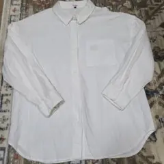 ●ピンクラテ●コットン シャツ 肩だし　L 160㎝