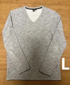 Calvin Klein カルバンクライン　Vネック カットソー グレー Lのサムネイル