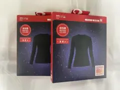 UNIQLO ヒートテック超極暖 クルーネックブラックM×2枚
