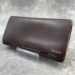 PaulSmith ポールスミス 長財布 茶　ブラウン　レザーのサムネイル