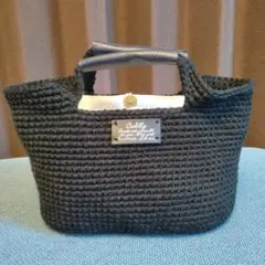 ☆ハンドメイド☆毛糸マルシェバッグ☆マルシェバッグ☆ニットバッグ☆ズパゲッティ☆