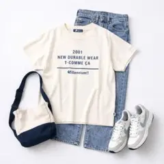 comme ca♡ロゴプリントパックTシャツ 半袖 カジュアル XXS