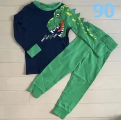 【新品】90cm H&M 恐竜♡パジャマセット　ダイナソー　ルームウェア
