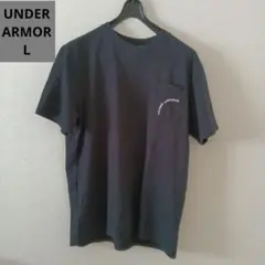 【UNDER ARMOUR】アンダーアーマー 半袖Tシャツ ブラック Lのサムネイル