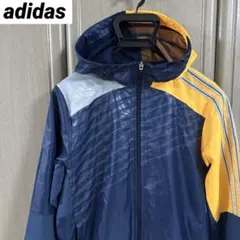 アディダス/adidas フード付きウインドブレーカー Sサイズ/ネイビー