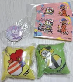 くら寿司 BT21 ビッくらポン 缶バッジ ステッカー CHIMMY TATA