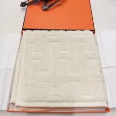 未使用品 タグ付き エルメス ハンドタオル フェイスタオル コットン100%