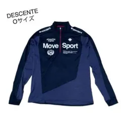 DESCENTE デサント　長袖　ハーフジップシャツ　モックネックシャツ　グレー