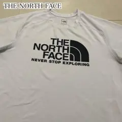 良品　ノースフェイス　ショートスリーブＧＴＤロゴクルー　Ｔシャツ　Ｌ　薄灰色