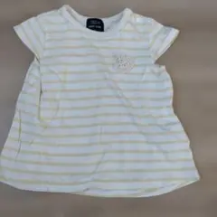 petit main オーガニックコットン ボーダーTシャツ 90