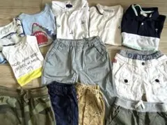 男の子　夏服のみ120前後まとめ売り12点セット ショートパンツ Tシャツポロ