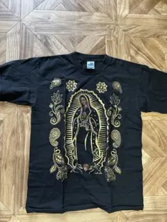 メキシコ産　TIESCO マリア像プリント Tシャツ Lサイズ
