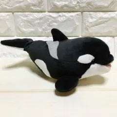 名古屋港水族館／シャチ☆ぬいぐるみ ガラガラ入り♪約23cmのサムネイル