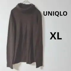 3.8【ユニクロ】長袖　カットソー ハイネック　（LL) 大きい シンプル