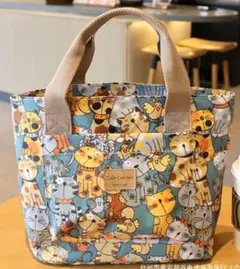 【新品】Color Garden　カラフル猫柄　トートバッグ