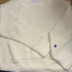 Champion アイボリー クルーネック スウェット レディース L