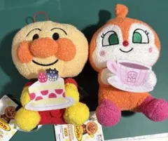 アンパンマン ころふわ カフェぬいぐるみ アンパンマン ドキンちゃん セット