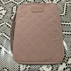 Francfranc キルティング トラベル&タブレットケース ピンク