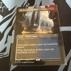 MTG 行き届いた書庫/Meticulous Archive 英語 ボーダレス
