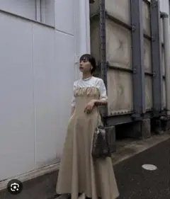 【値下げ可能】アメリヴィンテージLINEN LIKE CAMI DRESS