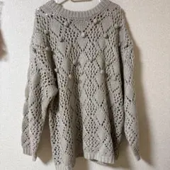 ショコラフィネローブ★ポップコーンニットチュニック