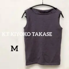 K.T KIYOKO TAKASE パープル ノースリーブニット　Mのサムネイル