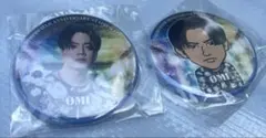 三代目JSB forever one ガチャ　ØMI 缶バッジ　2個セット