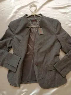 新品　EVEX by KRIZIA ジャケット チャコールグレー40 エヴックス