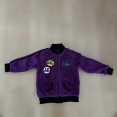 紫色フリースジャケット 100cm~